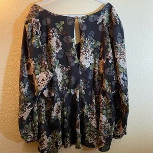 Flower and Skull Top